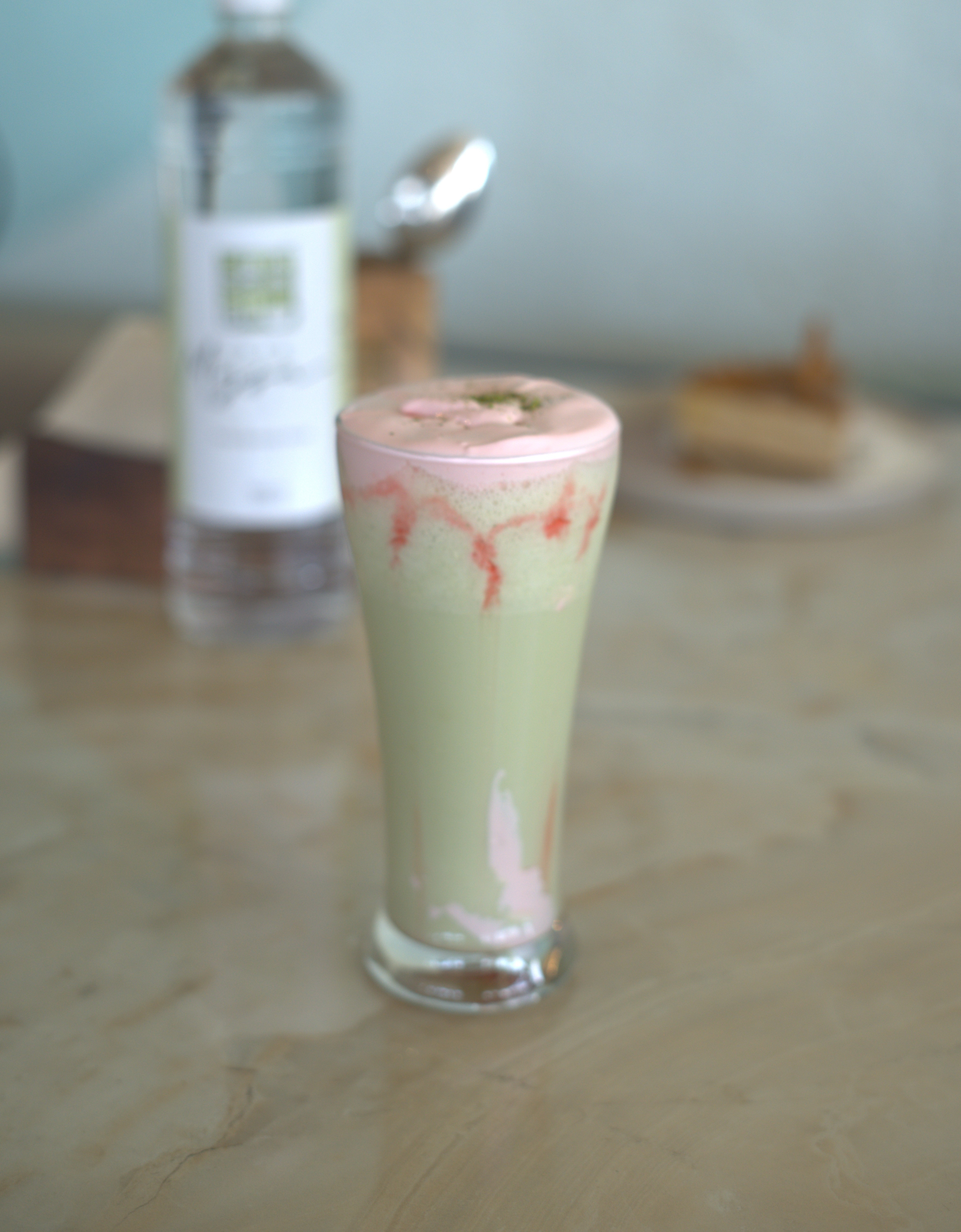 Strawberry Matcha Frappe